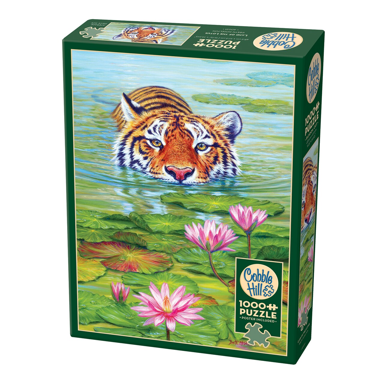Cobble Hill 1000 Piece Puzzle: Land Of The Lotus - Reference Poster Included, High Quality Jigsaw, Earth Friendly